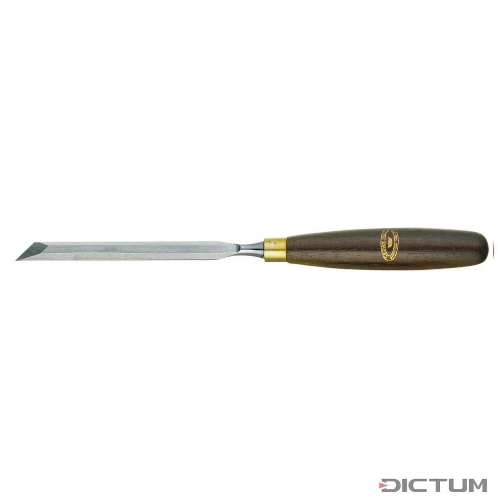 Couteau Biseauté Crown, Poignée En Hêtre Teinté, Tranchant à Droite 1 Couteau Biseauté Crown, Poignée En Hêtre Teinté, Tranchant à Droite