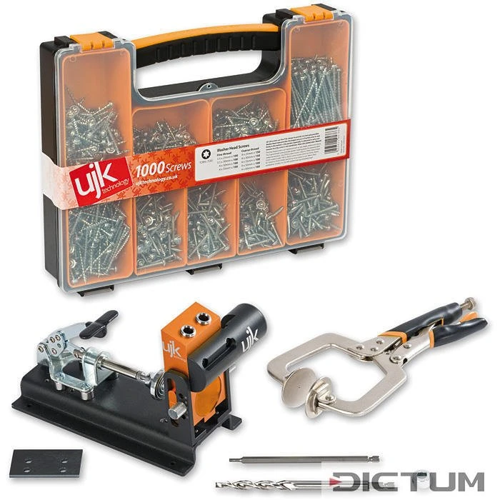 Gabarit De Perçage En Biais, UJK Pocket Hole, Set Complet