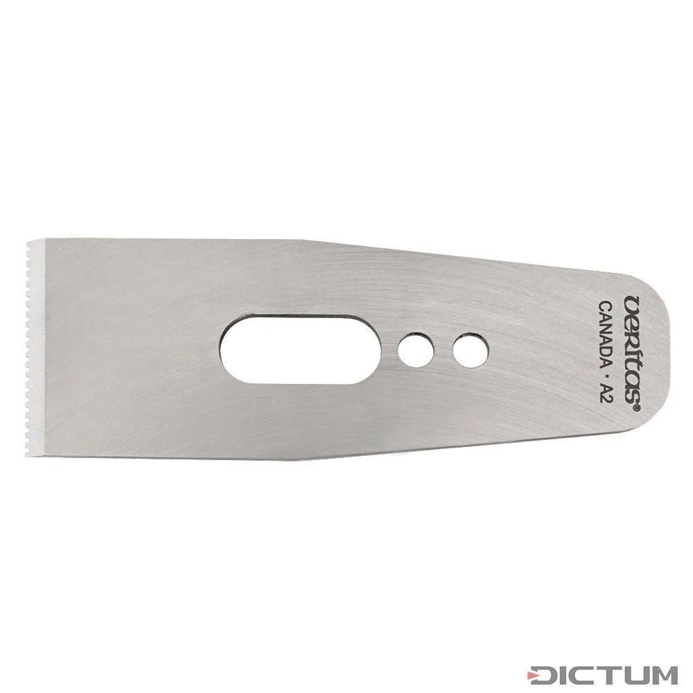 Fer De Rabot Dentelé Veritas, 38°, A2, Pour Rabot De Paume