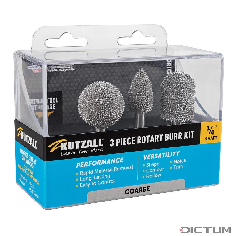 Jeu De Fraises à Râper Kutzall, Original, Gros Grain, Ø Tige 6,35 Mm