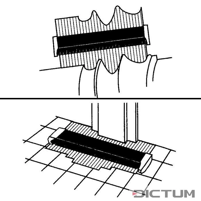 Jauge De Contour Avec Aiguilles En Acier Shinwa, Profondeur 48 Mm – Image 2