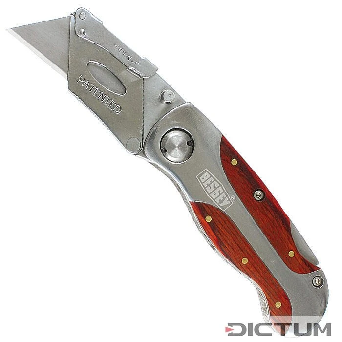 Couteau Pliant Bessey, Poignée En Bois