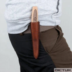 Étui En Cuir Pour Couteaux De Sculpture DICTUM -Outils du Menuisier 715185 02 A WE 8 Lederscheide f r DICTUM Schnitzmesser WZ jpg