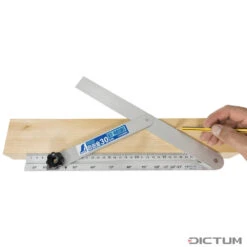 Fausse-équerre De Charpentier Shinwa à Graduation, 300 Mm -Outils du Menuisier 717227 01 A WE 8 Shinwa Zimmerer Schmiege mit Gradskala WZ jpg
