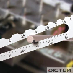 Calibre De Contrôle De Diamètre Et De Rayon Shinwa, Rayons De 0,5 à 7 Mm -Outils du Menuisier 717541M 02 A WE 8 Shinwa Durchmesser Radius Pr flehre WZ jpg