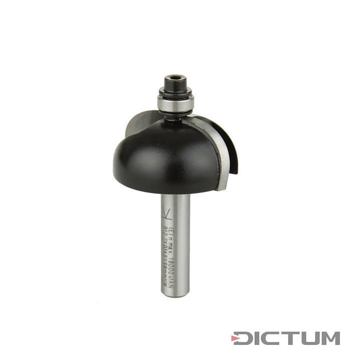 Mèche De Défonceuse HW Avec Roulement à Billes, Queue Ø 8 Mm, R 6 Mm