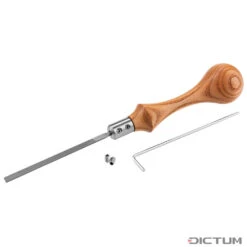 Manche P. Lime Matthias Fenner Avec Syst. De Chang. Rapide De Lame, Orme/titane -Outils du Menuisier 718844 01 A WE 8 Matthias Fenner Feilenheft mit Schnellwechselaufnahme R ster Titan WZ jpg