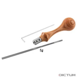 Manche P. Lime Matthias Fenner Avec Syst. De Chang. Rapide De Lame, Orme/titane -Outils du Menuisier 718844 02 A WE 8 Matthias Fenner Feilenheft mit Schnellwechselaufnahme R ster Titan WZ jpg