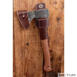 Rev. En Cuir P. Manche De Hachette Forestière DICTUM, Cuir De Bovin, Brun Foncé -Outils du Menuisier 730880 02 A WE 8 DICTUM Axt Collar f r Forstbeil Rindsleder dunkelbraun WZ jpg