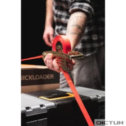 Sangle D'arrimage QUICKLOADER Avec Mécanisme D'enroulement, 800 Kg, 4,2 M/2 P. -Outils du Menuisier 732023M 01 A WE 8 QUICKLOADER Spanngurt mit automatischer Aufwicklung 800 kg 4 2 m WZ jpg c1